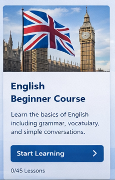 English Beginner Course